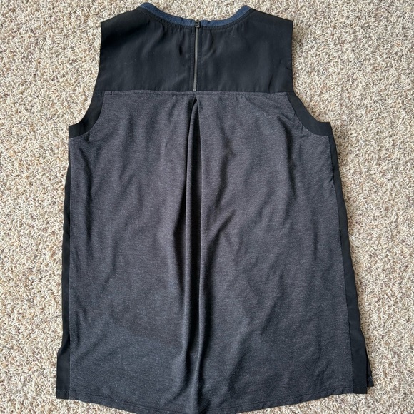 Athleta Mixed Sleeveless Shirt Womens XS Blue Black Lyocell blend - Picture 8 of 11